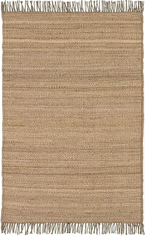 Oaks Outdoor/Indoor Solid Sea Grass Jute Rug - Natural Fiber Sisal Area Rug - Natural Fringe Tassel - Rattan Wicker Look - Brown - 9' x 13' Nook Under The Stairs, Modern Fall Home Decor, Simple Fall Decor, Cottage Rugs, Eclectic Area Rug, Home Decor Neutral, Surya Rug, Design Hacks, Home Decor Halloween