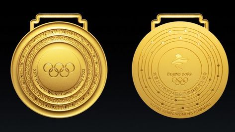 Winter Olympics 2022, Medal Design, Beijing Olympics, Olympic Gold Medals, Winter Olympic Games, Olympic Medals, Paralympic Games, Alpine Skiing, Winter Games