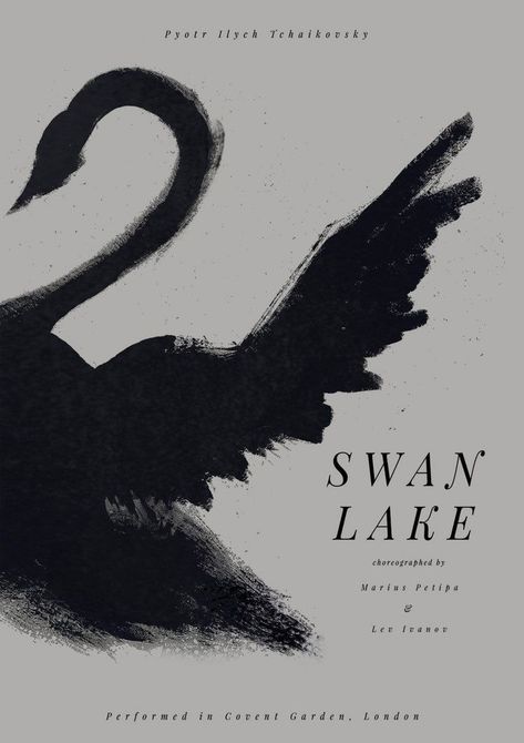 Cover Wallpaper, Swan Lake, Covent Garden, Room Posters, Animal Illustration, Music Poster, Dark Aesthetic, Poster Wall, Art Girl