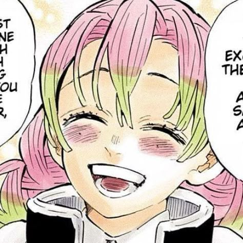 Mitsuri Manga, Kimetsu No Yaiba, Anime Character, Demon Slayer, Tumblr, Green, Hair, Anime, Pink