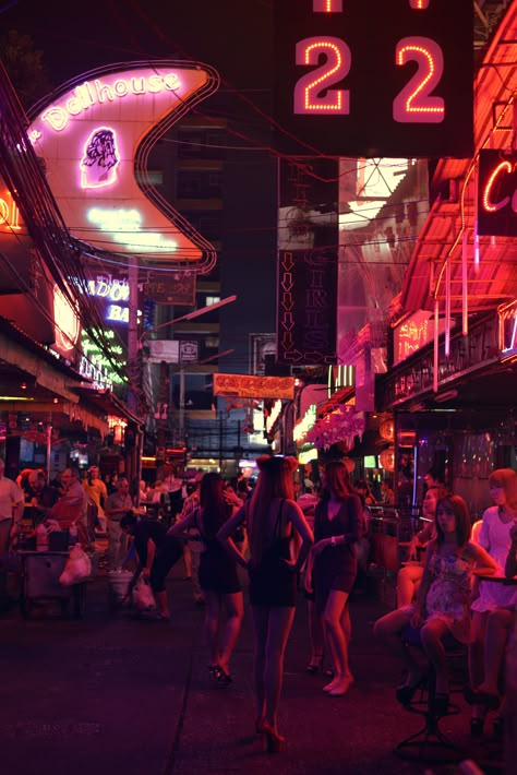 Soi Cowboy | city by night | Bangkok | Thailand Bangkok Thailand Aesthetic Night, Pattaya Thailand Nightlife, Bangkok City Night, 555 Poster, Bangkok Thailand Nightlife, Bangkok Aesthetic, Animal Branding, Bangkok At Night, Thailand Night