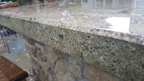 Concrete Bar Top, Polished Concrete Countertops, Outdoor Concrete Countertops, Polished Concrete Kitchen, Cement Countertops, Outdoor Countertop, Concrete Countertops Outdoor Kitchen, Concrete Bar, Grill Island