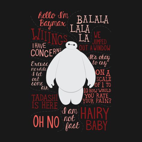 Hello, I'm Baymax Big Hero 6 Quotes, Baymax, Hero 6, Be Unique, Big Hero 6, Big Hero, Disney Tshirts, Disney Merchandise, Movie T Shirts