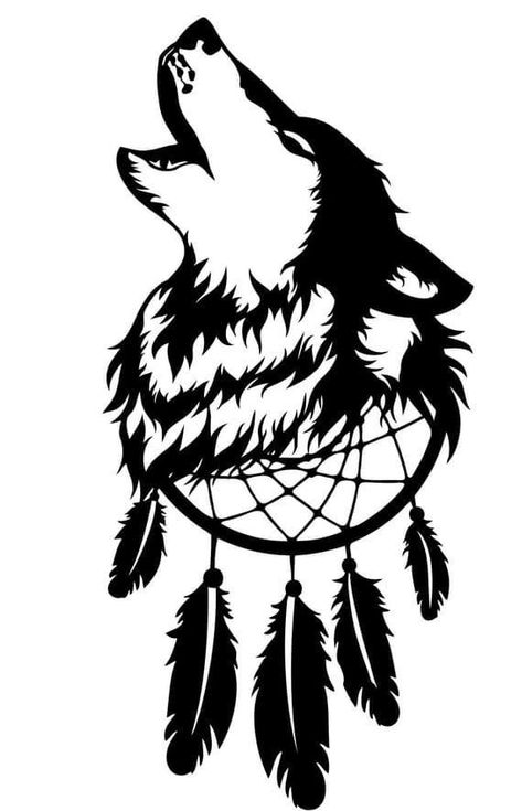 Dreamcatcher Svg, Wolf Stencil, Deer Stencil, Elk Silhouette, Wolf Svg, Wolf Dreamcatcher, Wood Burning Patterns Stencil, Wood Burning Stencils, Native Tattoos