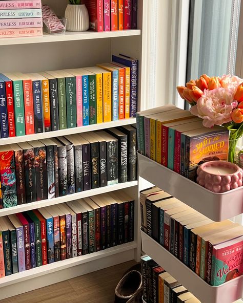 The bookshelf: 🌺🌈🍧🩰💒🎀💗 The music: 🖤🗡️🪦⛓️🌌🎧☕️ QOTD: do you listen to anything while you read? ~ I really love YouTube ambience videos, depending on the book or genre I’ll change the ambience around to fit the mood I did a lot of reading yesterday and managed to get over half of my arc finished, I really want to finish it up today but the chronic pain flair ups have made it so very difficult to read for more then an hour before the position I’m in becomes too painful and I need to lay down.... A Lot Of Books Aesthetic, Room Full Of Books Aesthetic, Bookworm Apartment Aesthetic, Bookshelves Eoth Lots Of Books, Anime Book Shelf Aesthetic, Book Lovers Dream Room, Dream Home Library, Future Library, Library Bookshelves