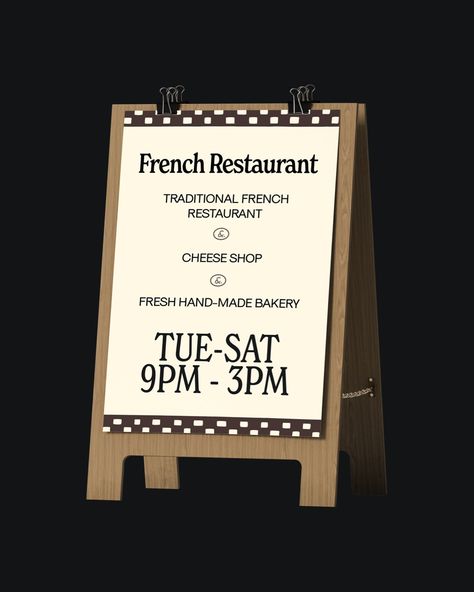 The Most Frenchy Restaurant in New York City 🇫🇷🍽️ A few weeks ago, I came across Marine’s illustrations and instantly fell in love with them. So, I decided to design a concept restaurant around them. Since the illustrations were french life-style themed, I went full cliché and found the most French name I could think of, building a concept for a small traditional French bistro that also sells bakery items and cheese (I did say cliché 🥐🧀). I really wanted to create something cozy and cute, b... French Restaurant Logo, French Bakery Logo Design, French Cafe Menu, French Bistro Menu Design, French Brasserie Menu Design, French Names, French Bakery, Restaurant New York, French Bistro