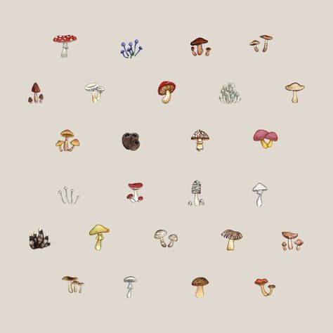 Traditional Tattoo Designs, Dibujo Simple, Mushroom Tattoos, Easy Doodles Drawings, Mushroom Art, Little Tattoos, Hippie Art, Matching Tattoos, Simple Doodles