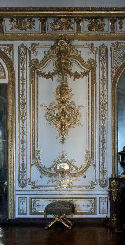 Wall panels. Versailles. Panelled Walls, Robert Adam, French Designs, Chateau Hotel, Faux Panels, Chateau Versailles, Ceiling Plan, House Ceiling Design, Opulent Interiors