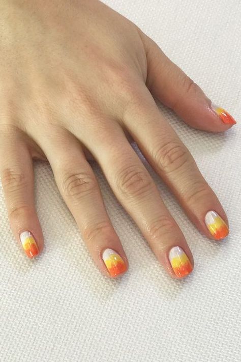 Seahawk Nails, Halloween Nail Art Designs, Candy Corn Nails, Halloween Nail Art Ideas, Essie Nail Colors, Halloween Acrylic, Halloween Nails Easy, Halloween Acrylic Nails, Nails 2022