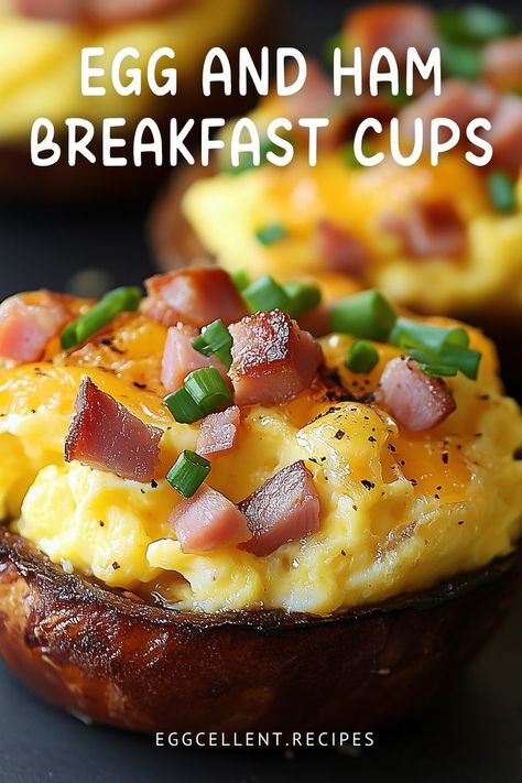 If you are looking for a quick yet delicious breakfast, try these Egg and Ham Breakfast Cups. They are perfect for busy mornings or a relaxed weekend brunch. #ham and cheese egg cups breakfast #egg cups breakfast ham #ham egg muffin cups breakfast bites #1 point ham and egg breakfast cups #weight watchers ham and egg breakfast cups #ham and egg breakfast cups muffin tins #keto breakfast ham and egg cups #keto breakfast ham and egg cups #ham and cheese breakfast muffins egg cups Ham Cups With Eggs, Egg And Ham Breakfast, Breakfast Muffins Egg, Ham Egg Muffin Cups, Low Carb Ham Egg And Cheese Cups, Keto Ham And Egg Cups, Ham And Cheese Egg Cups, Keto Ham Egg Cheese Cups, Egg Breakfast Cups