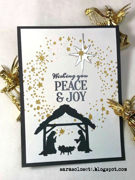 Nativity Christmas Cards, Joy Christmas Card, Christmas Card Ornaments, Religious Christmas Cards, Joy Christmas, Christmas Challenge, Star Of Bethlehem, Religious Christmas, Christmas Nativity