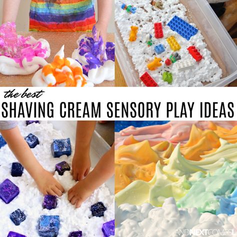 Shaving Cream Color Mixing, Shaving Cream Sensory Play, Shaving Cream Activities, Shaving Cream Art, Play Ideas For Kids, Colouring Activities, Shaving Cream Painting, Veil Updo, Sensory Play Dough