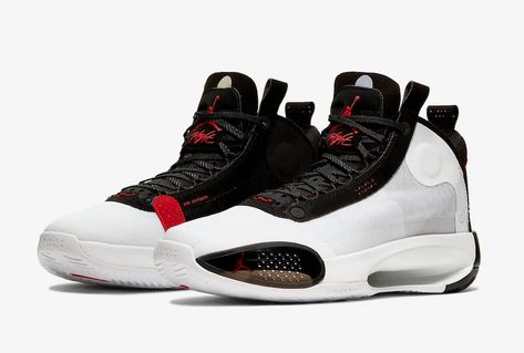 Air Jordan 34 XXXIV Bred AR3240-100 Release Date Info Jordan 34, Nike Air Jordan Shoes, Style Sportif, Sneaker Games, Newest Jordans, Air Jordan Shoes, Latest Shoes, Mens Basketball, Sport Sneakers