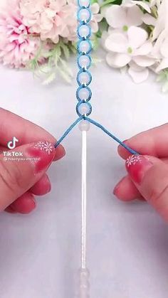 Capri Bracelet Tutorial, Braided Bracelet With Beads, Bracelets Handmade Diy Beads, Diy Bracelet With Beads, Diy Friendship Band, Cool Bead Bracelet Ideas, String And Bead Bracelet Diy, Beading Bracelets Ideas, Braclete Pattern Beads