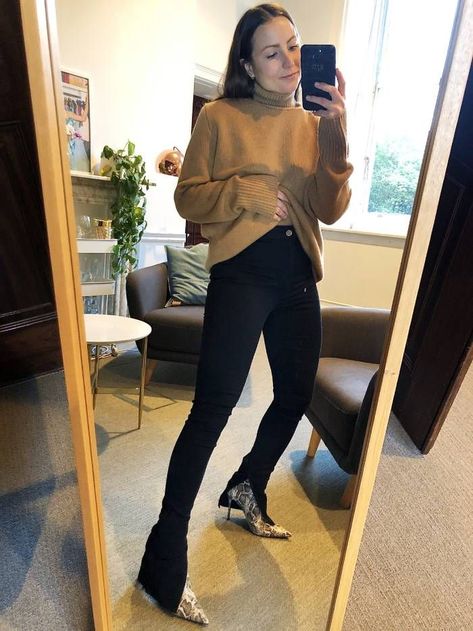 I Tried on Every Pair of Split-Front Leggings I Could Find | Who What Wear UK Zip Hem Leggings Outfit, Black Split Legging Outfit, Split Leggings Street Style, Zara Split Jeans Outfit, Split Hem Trousers Outfit, Split Trousers Outfit, Split Flare Leggings Outfit, Split Front Leggings Outfit, Black Split Hem Pants Outfit