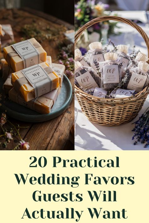 20 Wedding Favors Guests Will Appreciate and Actually Use Cooking Wedding Favors, Wedding Favor Goodie Bags, February Wedding Favors, Wedding Reception Gifts, Take Home Gifts For Guests Wedding, Wedding Trinkets For Guests, Boho Wedding Gifts For Guests, Practical Wedding Favors For Guests, Wedding Favor Display Ideas