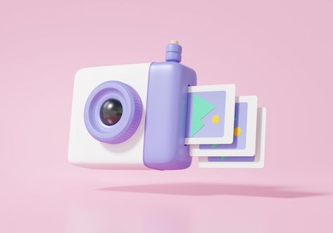 Camera Cartoon, Photography Concept, 3d Camera, Photo Camera, Lens Camera, Old Camera, Blender 3d, Vintage Camera, 3d Render