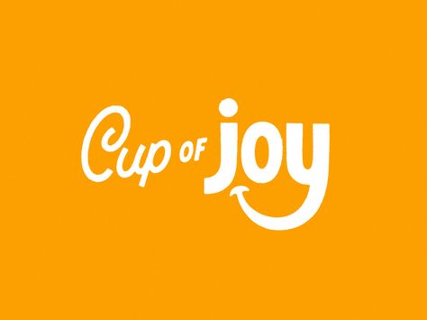 Working on a logo for a Chai shop. I'm liking the idea behind this but I think it still needs some work. Open to any thoughts you may have! Joy Logo Design Ideas, Happy Logo Design Ideas, Joy Logo Design, Joyful Branding, Joy Typography, Chai Shop, Joy Logo, Happy Logo, Smile Logo