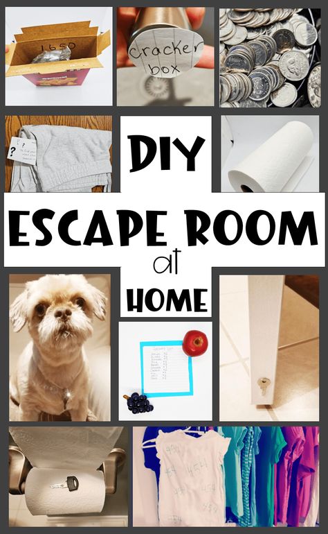 DIY Escape Room Ideas #1 Box As children enter the room, leave a cracker box on the counter or somewhere in the room that children would notice it out of place, such as with the cups or in the fridge. It can be any box or container, it does not have to be a box of crackers. Players will search the box and inside the box, write a number code or word to tell players where to go for their next clue. If you use a number code, match it with the lock combination. That lock is placed somewhere else Problem Solving Activities For Kids, Diy Escape Room Ideas, Escape Box, Escape Room Diy, Diy Escape Room, Escape Room For Kids, Escape Room Ideas, Escape Room Puzzles, Problem Solving Activities