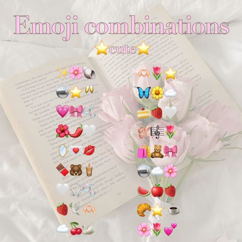 Cute emoji combinations aesthetic pink Emojis Combinations, Aesthetic Emojis, Pink Emoji, Cute Emoji Combinations, Pink Food, Emoji Combinations, Desi Aesthetic, Cute Emoji, Aesthetic Pink