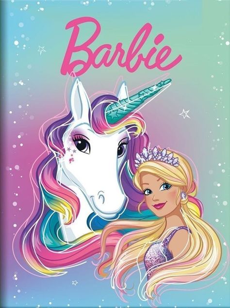 Barbie Png, Unicorn Barbie, Barbie Books, Barbie Printables, Barbie Drawing, Barbie Logo, Barbie Images, Barbie Birthday Party, Storage Products