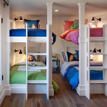 Bunk Bed Ideas Diy, Bunk Beds Small Room, Bunk Bed Room, Bunk Bed Rooms, Beds For Small Rooms, Modern Bunk Beds, Bunk Rooms, Cool Bunk Beds, Bunk Beds With Stairs