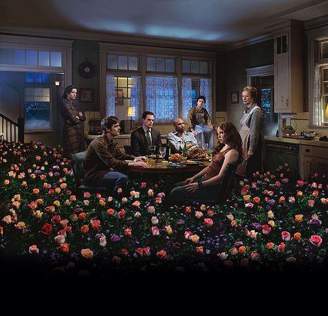 six feet under shot- by gregory crewdson by Nick Harvey, via Flickr Gregory Crewdson Photography, Rachel Griffiths, Gregory Crewdson, 6 Feet Under, James Cromwell, Frances Conroy, Jeremy Sisto, Freddy Rodriguez, Peter Krause