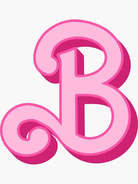 Barbie B Tattoo, Barbie Alphabet Letters, Barbie Stencil, Barbie Font Letters, Barbie Symbol, Barbie Doodle, Barbie Lettering, Barbie Letters, Barbie Drawings