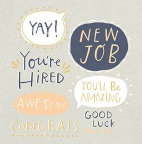 Congrats On New Job, Job Congratulations, New Job Congratulations, Job Poster, Spell Check, October Gifts, New Job Card, Santa Christmas Cards, Anniversary Congratulations