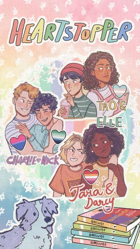 #heartstopper #heartstopperaesthetic #nickandcharlie #taraanddarcy #taoandelle Heartstopper Fanart, Grafic Novel, Youre My Favorite Person, Pusheen Cute, Lgbtq Funny, Alice Book, Gay Books, I Dont Have Friends, Gay Art