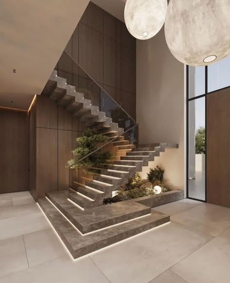 Staircase Interior Design, Staircase Design Modern, Stairs Design Interior, Stairway Design, Stairs Design Modern, Home Stairs, Modern Stairs, Home Stairs Design, Interior Stairs