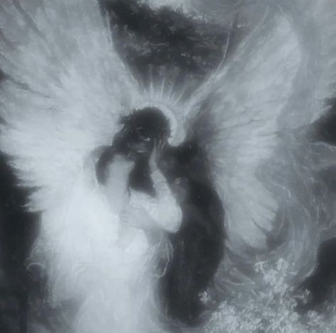 Black And White Angel Aesthetic, Shadows Aesthetic Dark, Dark Angelic Aesthetic, Angel Love Aesthetic, Angel And Demon Aesthetic, Aesthetic Goth Pfp, Dark Angel Aesthetic, Dark Angelcore Aesthetic, Dark Angelcore