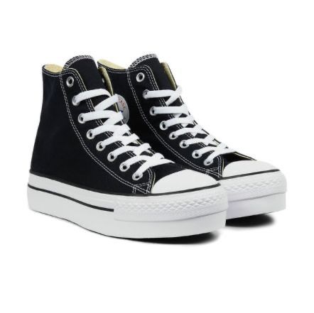 Black High Top Converse Platform, Converse High Platform, Black High Converse, High Black Converse, Platformed Converse, Converse Black Platform, Converse Platform Black, High School Shoes, Black Converse Platform