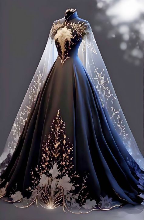 Royal Gowns Queens, Wedding Dresses Blue, Chinese Fancy Dress, Ancient Dress, Fairytale Gown, Gowns Dresses Elegant, Fancy Wedding Dresses, Fashion Sketches Dresses, Fashion Illustration Dresses