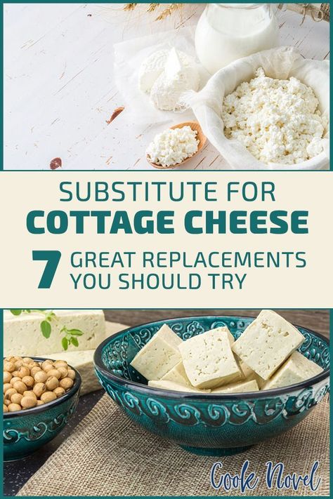 Out of cottage cheese? Check out these substitutes for cottage cheese. #cottagecheese #cottagecheesesubstitute Cheese List, Food Substitutes, Cheese Alternative, Cheese Alternatives, Healthy Substitutions, Cottage Cheese Recipes, Baking Substitutes, Food Substitutions, Savoury Baking