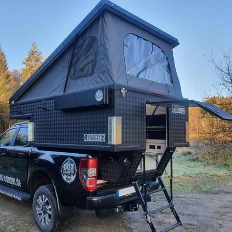 Short Bed Truck Camper, Pickup Camping, Small Camping Trailer, Defender Camper, Camper Build, Diy Camper Trailer, Truck Bed Camping, Pickup Camper, Slide In Camper