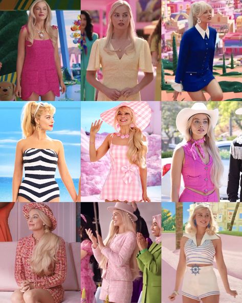 ❦ on Twitter: "margot robbie’s outfits in greta gerwig’s barbie༺☆༻ her closet consists of either 80s/90s pieces directly from the chanel archives, or custom looks made by costume designer jacqueline durran. https://t.co/ycbP9b1EYi" / Twitter Barbie Outfits Halloween, Margot Robbie Outfit, Barbie Halloween Costume, Film Trailer, Barbie Halloween, Movie Inspired Outfits, Greta Gerwig, Barbie Costume, Barbie Theme