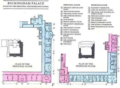 Buckingham+Palace+Private+Apartments | Plan of Buckingham Palace | Palatial Enclosure Buckingham Palace Floor Plan, Palace Floor Plan, The Queen Of England, Buckingham Palace London, Westminster London, Palace London, Famous Houses, Winter Palace, Royal Residence