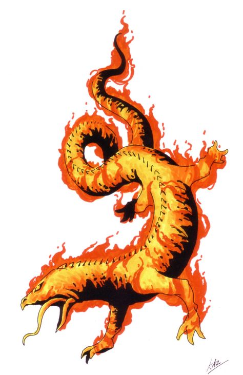 Salamander | Megami Tensei Wiki | FANDOM powered by Wikia Charmeleon Pokemon, Spiderwick Chronicles, Megami Tensei, Fantasy Monster, Top Crop, Dark Souls, Fantastic Beasts, Digimon, Mythical Creatures