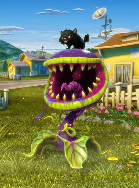 Evil Kitty Chomper Pvz, Plants Vs Zombies Birthday Party, Zombie Birthday Parties, Zombie Birthday, The Zombies, Plant Zombie, Third Person Shooter, Plantas Vs Zombies, Zombie 2