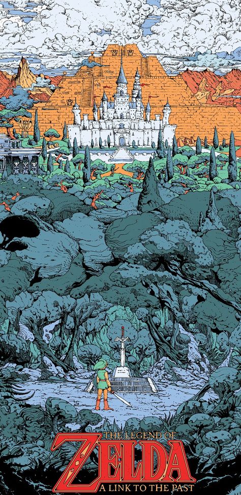 Giant Castle, Kilian Eng, Retro Games Wallpaper, Hyrule Castle, Zelda Art, Legend Of Zelda Breath, Zelda Breath, Cool Wallpapers Art, Gaming Wallpapers