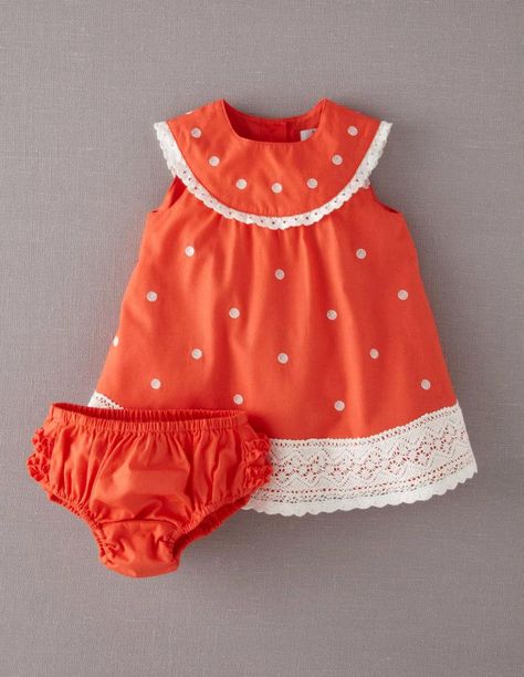 boden Boden Usa, Kids Frocks Design, Kids Frocks, Baby Bloomers, Trim Dress, Baby Dresses, Crochet Trim