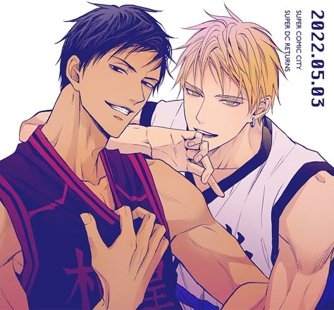 Aomine Kuroko, Kurokos Basketball, Kuroko No Basket Characters, Aomine Daiki, Kise Ryouta, Kuroko's Basketball, Comic Style, Basketball Pictures