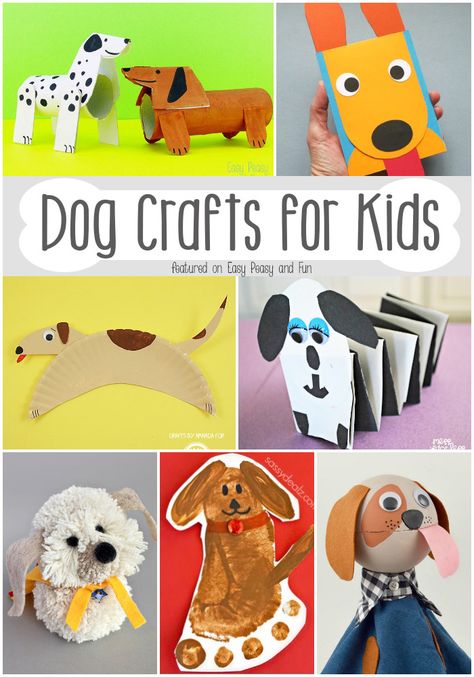 Dog Crafts for Kids - Fun Crafts to Make With Your Kids Dog Crafts For Kids, Puppy Crafts, Crafts For Preschoolers, Magnet Crafts, Animal Crafts For Kids, Dog Crafts, Crafts For Kids To Make, Fun Crafts For Kids, Kids Fun