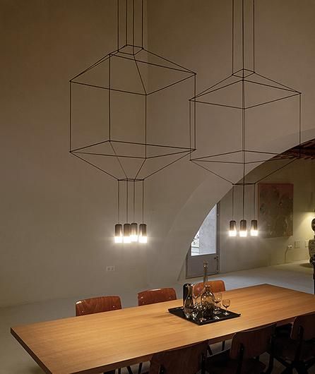 Vibia | Lampade Sospese Wireflow Vibia Wireflow, Vibia Lighting, Simple Lamp, Classic Chandelier, 3d Lamp, Suspended Lighting, Glass Diffuser, Geometric Lines, Led Chandelier