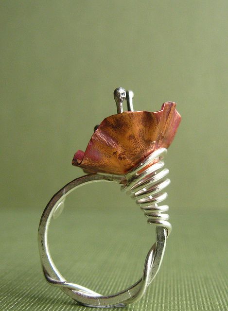 Fold Forming, Copper Jewellery, Diy Rings, Jewellery Ideas, Metal Clay, Metal Work, Wire Work, Jewelry Creation, Copper Jewelry