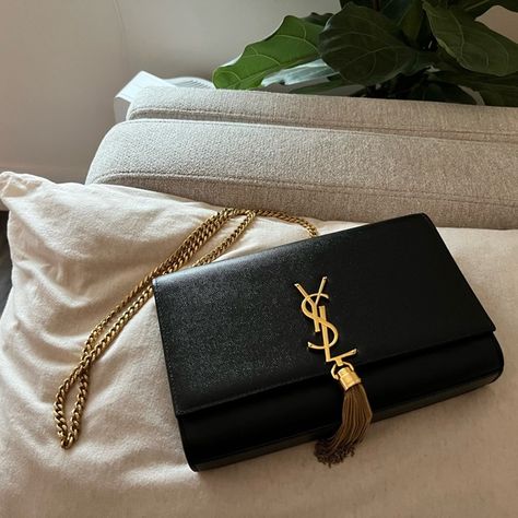 YSL Yves St Laurent Small Chain Bag & Celine Nano Bag Yves St Laurent Bag, St Laurent Bag, Yves St Laurent, Bag With Tassel, Celine Nano Luggage, St Laurent, Celine Luggage, Chain Bag, Dream Board