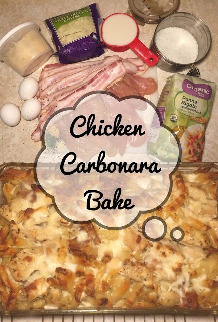 Carbonara Bake, Sports Team Meals, Ranch Chicken Tenders, Asian Inspired Chicken, Dump Chicken, Food Pasta Recipes, Chicken With Pasta, Chicken Carbonara Recipe, Dinner Main Dishes