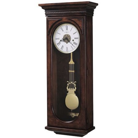 Howard Miller Earnest Wind Up Wall Clock Westminster Chime Movement Chiming Wall Clocks, Howard Miller Wall Clock, Pendulum Wall Clock, Howard Miller, Mantel Clocks, Custom Storage, Wood Clocks, Grandfather Clock, Wood Wall Clock