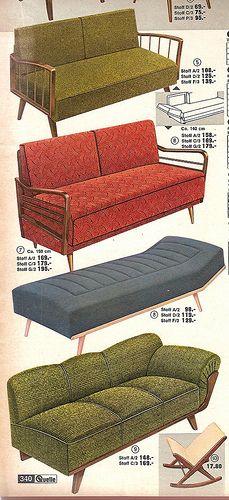 1963 Quelle Sofas - all I need is a time machine and my life will be complete! Magic Room, Sofas Vintage, Furniture Ads, Life Styles, Mid Century Living, Mid Century Living Room, Mid Century Mod, Interior Modern, Retro Furniture